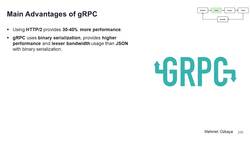 Design Microservices Architecture with Patterns and Principles - Main Advantages of gRPC Instructional Video