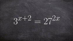 Using one to one property with different bases to solve an exponential equation Instructional Video