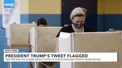 Twitter Flags President Trump's Tweet As 'Misleading' News Clip