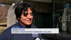Some first-time student voters cast ballots at Westchester Community College News Clip