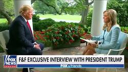 ‘Fox & Friends’ Co-Host Ainsley Earhardt Interviews Trump About Michael Cohen | THR News News Clip