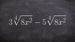 Learn how to subtract two radical expressions with the same radicand Instructional Video