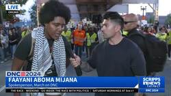 DNC protest organizer blames Democratic leadership for 'genocide' in Gaza News Clip