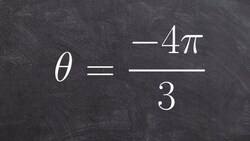 Learning to sketch a negative angle in radians Instructional Video