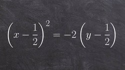Graph a parabola with the vertex and fractions Instructional Video