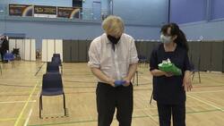 Boris Johnson makes OJ Simpson reference when struggling to put on glove News Clip