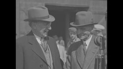 Industrialist Henry Ford visits Ford Exhibit under construction at Chicago World's Fair in Chicago News Clip