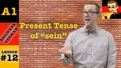 Present Tense of "sein" - Beginner German with Herr Antrim Lesson #12 Instructional Video