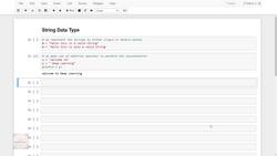 Deep Learning - Computer Vision for Beginners Using PyTorch - String Data Type Instructional Video