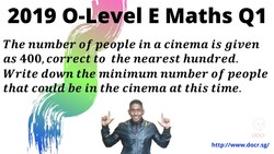 E Maths O Level 2019 Paper 1 - Question 1 Instructional Video