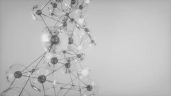 4K Abstract Molecular Network. Stock Footage