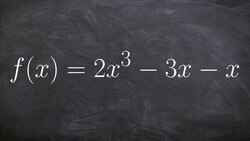 Larn How to Determine Algebraically If a Function is Odd or Not Instructional Video