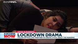 Artists lockdown at Italian theatre to create a play about confinement News Clip