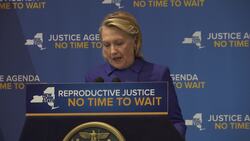 Hillary Clinton, Cuomo, tout abortion rights News Clip
