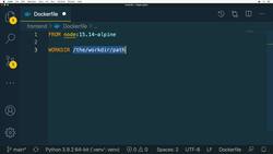 The Complete Practical Docker Guide - Creating Dockerfile for the Frontend Application Instructional Video