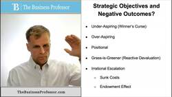 Negotiations - Strategic Objectives with Negative Outcomes Instructional Video