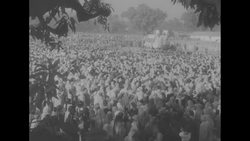 Millions vote in India; campaigns; parades; US ambassador to India Bowles and Prime Minister Nehru with Vijaya Lakshmi Pandit News Clip