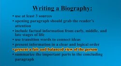 Biography:Revising and Editing Instructional Video