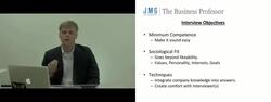 Objectives for the Business Interview Instructional Video