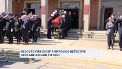 Funeral held in Deer Park for fire chief, police detective killed in shooting News Clip
