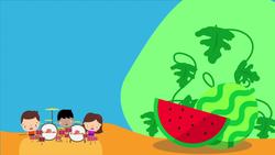 Watermelon Song for Kids | Fruit Songs for Children | Food Songs | The Kiboomers Instructional Video