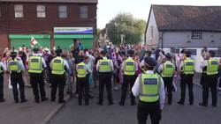 Protesters march through Orpington in Stand Up To Racism rally News Clip