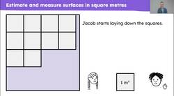 Measure the area of flat shapes using square metres Instructional Video