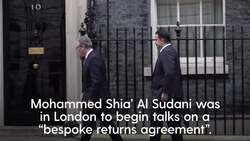 Protesters throw missiles and chase Iraqi PM’s car as he leaves Downing Street News Clip