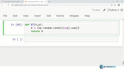 Data Science and Machine Learning (Theory and Projects) A to Z - Random Variables: Binomial Python Practice Instructional Video