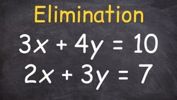 Solving a System of Equations Using Elimination and Multipliers Instructional Video
