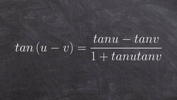 Using triangles to evaluate for the difference formula of tangent Instructional Video