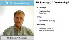 Fit, Privilege and Overcoming - Career Development Instructional Video