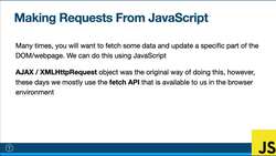 Modern JavaScript from the Beginning - Second Edition - Crash Course on HTTP Requests Instructional Video