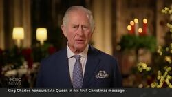 King Charles delivers first Christmas message News Clip