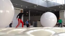 CLEAN : Playful 1970s human billiards installation rolls back into Danish museum News Clip