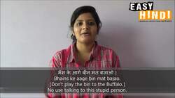 10 Hindi idioms involving animals - Easy Hindi Basic Phrases (9) Instructional Video