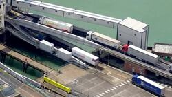 DFDS ferry in the Port of Dover News Clip