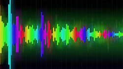 Audio Spectrum Simulation Stock Footage