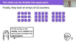 Identify how many equal parts a whole has been divided into Instructional Video
