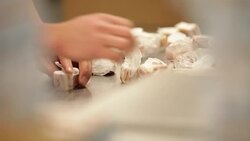 Weighing and Packaging Wrapped Candy Stock Footage