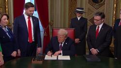 Trump Signs First Executive Orders of New Term News Clip
