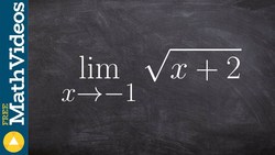 How to evaluate the limit of a radical function Instructional Video
