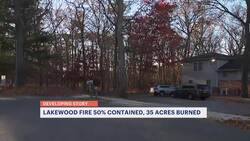 Officials: Lakewood fire 50% contained, 35 acres burned News Clip