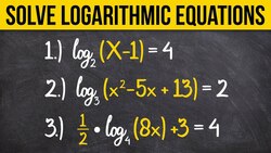 Solve Logarithmic Equations by Exponentiating Instructional Video