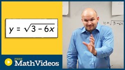 Domain of a radical function by flippling the sign Instructional Video