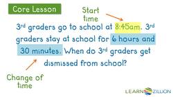 Elapsed Time Word Problems Using a T-Chart Instructional Video