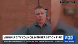 Virginia city council member set on fire News Clip