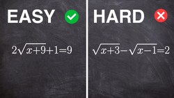 Solving a Radical Equations Easy Vs Hard Instructional Video