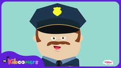 Hurry Hurry Drive the Police Car Song for Kids | Cop Car Songs for Children | The Kiboomers Instructional Video