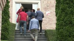 CLEAN : Recently released Catalan separatists visit former leader Carles Puigdemont News Clip